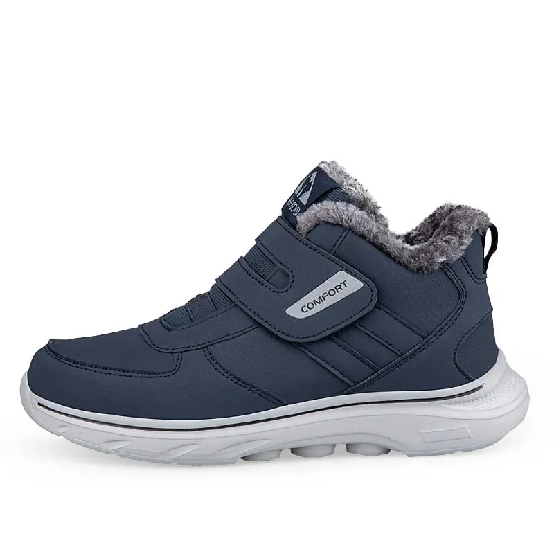 Winter Plush Ankle Orthopedic Sneakers Adjustable Diabetic Shoes Walking Shoes Sports Hook and Loop Swollen Feet Thumb Eversion — image 2
