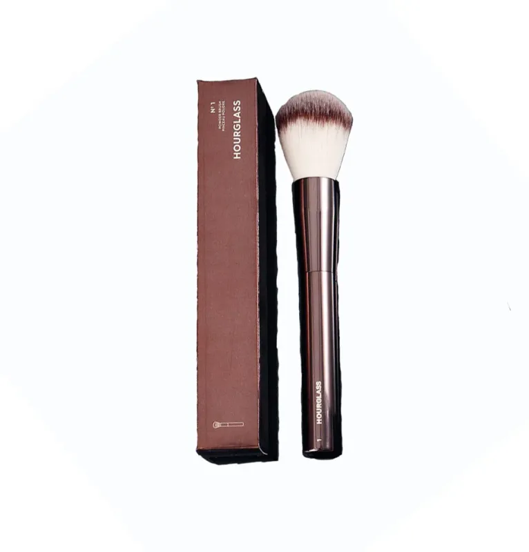 1 piece #1 Big Powder Makeup brushes Contour Make up brush exquisite Professional Cosmetic tool metal handle with box — image 2