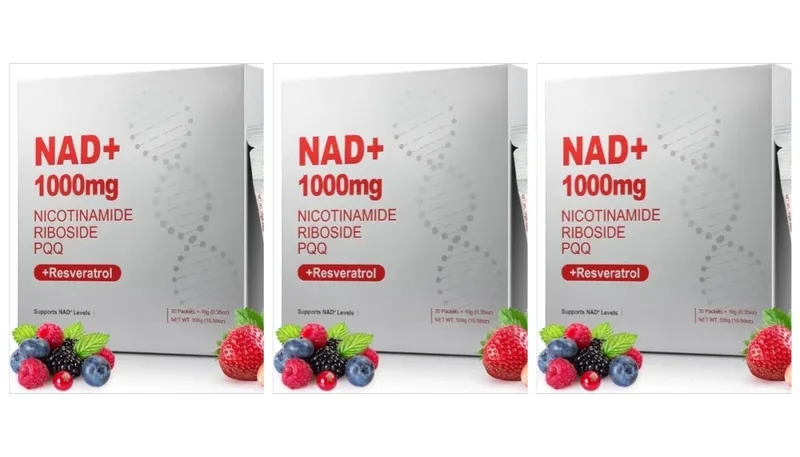 NAD+ Liquid Supplement 1000mg High-Potency with Resveratrol PQQ Support Cellular Energy Focus 30 PCS — image 9