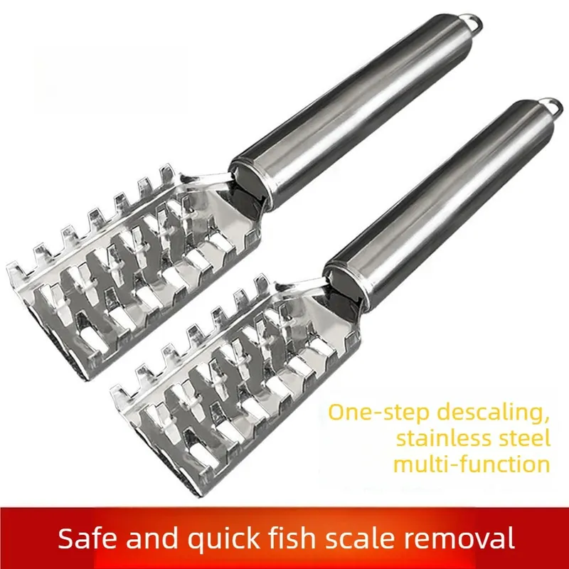 1PC Stainless Steel Fish Scale Knife Scale Scraper Sawtooth Scraping Boning Filleting Cut Scrape Dig Maw Knife — image 2