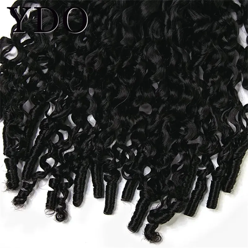 Burmese Curly Clip in Hair Extensions 100% Human Hair Full Head Deep Curly Wave Hair PU Clip in Bundle Extensions 9Pcs With 120G — image 3