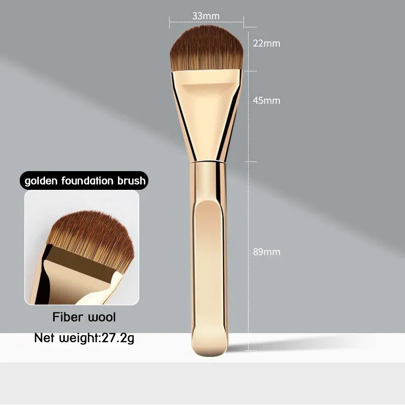 1pcs Ultra Thin Foundation Brush Tongue-Shaped Seamless Concealer Flat Head Soft Hair Beauty Tools Makeup Brushes Mask Brush — image 8