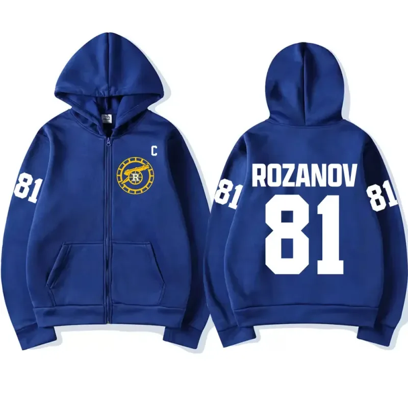 Heated Rivalry Ilya Rozanov 81 Boston Raiders Merch Zipper Hoodies Men's Women Clothing Fashion Zip Up Sweatshirts Jackets Coats — image 6
