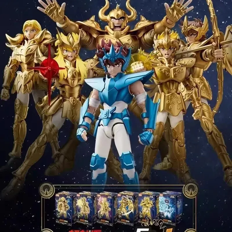 In Stock BLOKEES Saint Seiya CLASSIC CLASS Gold Saint Virgo Shaka Pisces Aphrodite Andromeda Cygnus EX Gold Assembled Model Toys — image 2