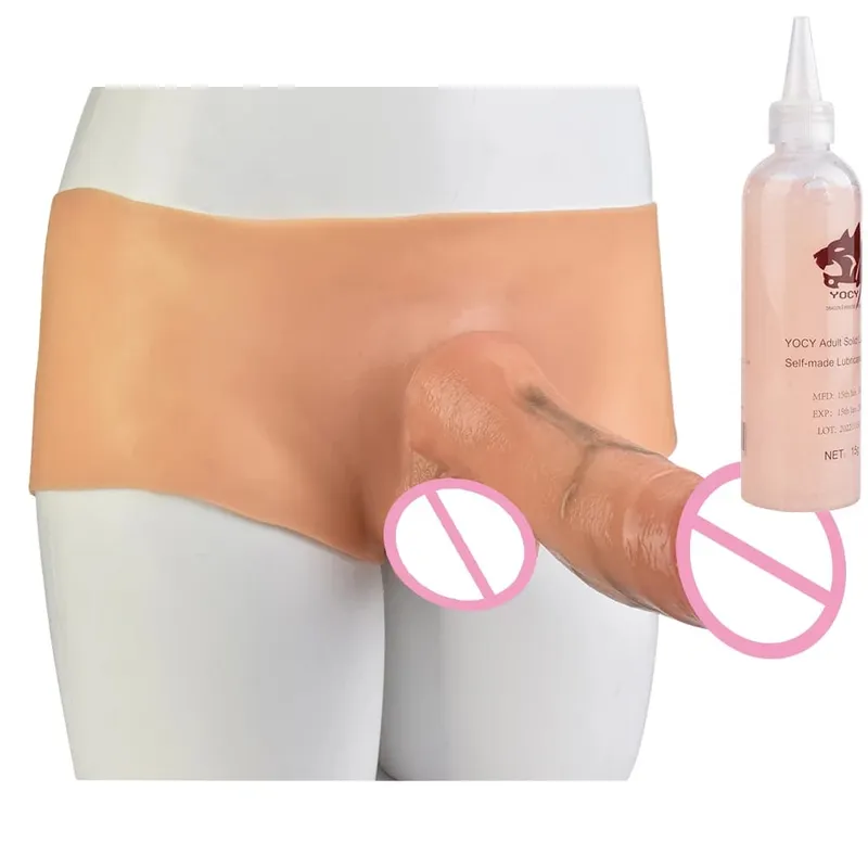 Silicone Strapon Lifelike Dildo Pants Wearable Solid Large Penis Sex Toys For Women Lesbian Couple Sex