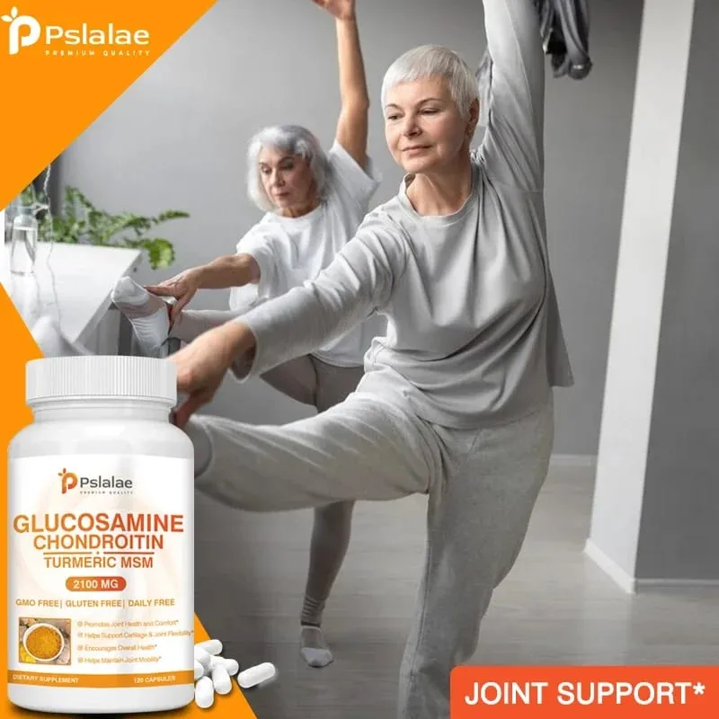 Chondroitin Turmeric MSM Glucosamine Triple Strength 2100 Mg for Hips Knees Joints & Back Comfort - Joint Supplements — image 4