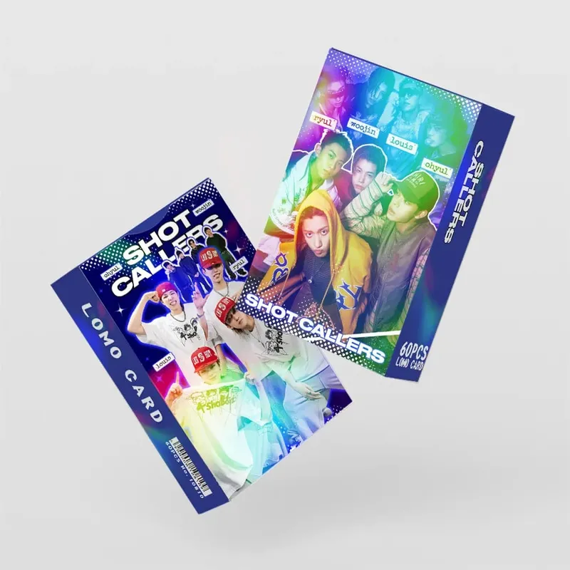 60pcs LNGSHOT New Album SHOT CALLERS Photocards Stickers Kpop Merch Lomo Cards Set Fans Collection Cards Giftsi — image 5