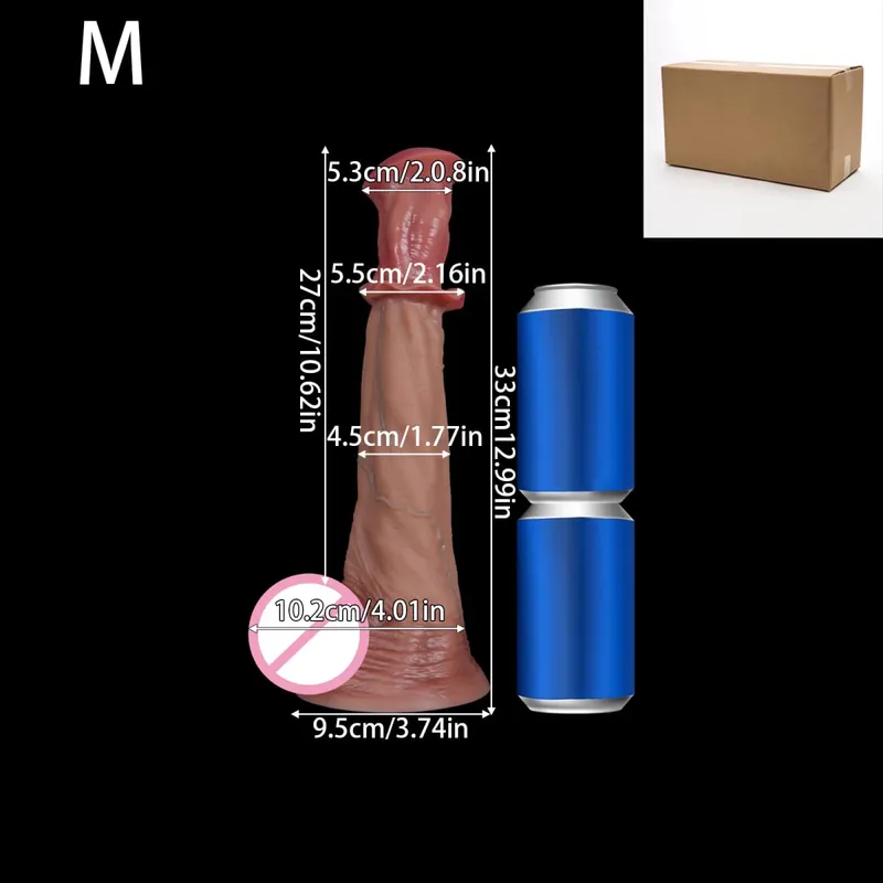 Huge Realistic Long Horse Dildo Penis Big Large Animal Penis Soft Dick Sutcion Cup Anal Dildos Adult Sex Toy for Women Men Gay — image 9