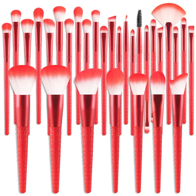 30Pcs Professional Makeup Brushes Set Soft Synthetic Brushes For Foundation Blush Contour Eyeshadow Full Face Cosmetic Tools — image 10