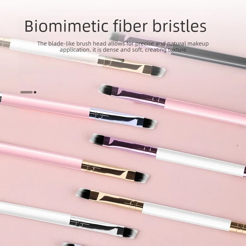 Jemný štětec na obočí Štětec na řasy 2 v 1 Profesionální konturovací štětec na oční linky na obočí Štětce na líčení očí Kosmetické štětce pro míchání očí — image 3