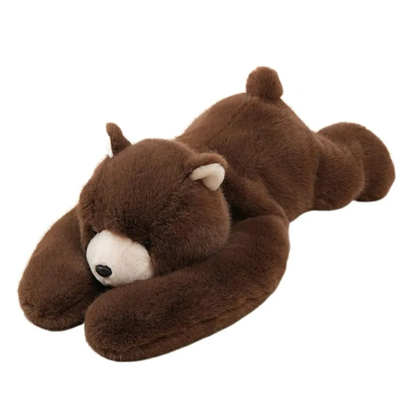 Panda Plush Pillow Cushion Cute Lying Down Animal Back Support Pillow Toy Ultra-Soft Comforting Hug Companion Pillow