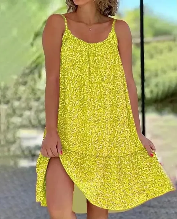 Summer 2026 New European And American Country Style Maxi Dress with Floral Print Sleeveless Strap Vest Dress for Women — image 13