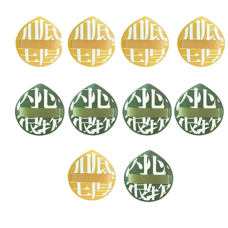 10Pcs Large Size Soft Cosmetics Puff Super Thick Wet Dry Use Concealer Foundation Sponge Cushions Face Beauty Makeup Puffs Tools
