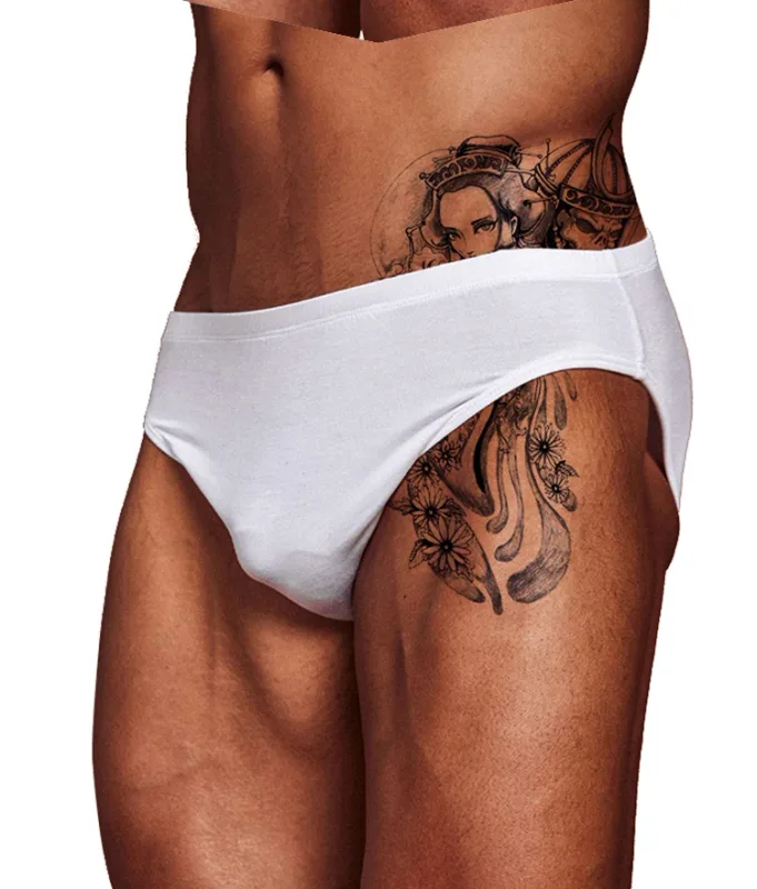 Men's Modal Ultra Thin Bare Feel Briefs, Low Rise High Elastic Breathable 3D Convex Pouch Underwear — image 20