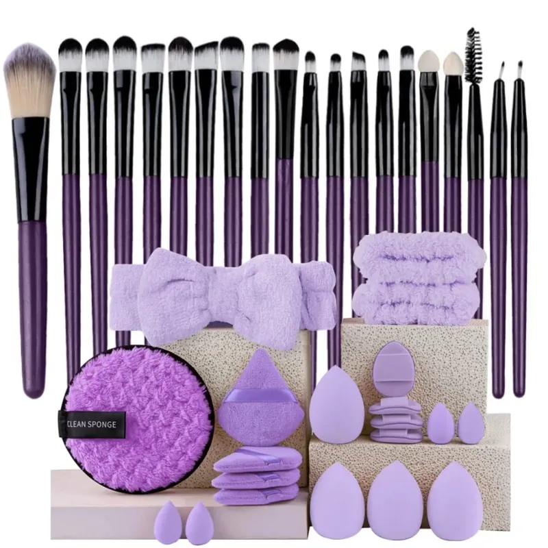 Makeup Brushes Set Premium Synthetic Kabuki Foundation Concealers Powder Blush Blending Face Eye Shadows Brush Set — image 16