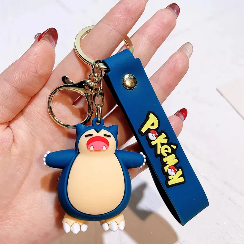 40 Style Wholesale Anime Pokémon Pikachu Eveen Keychain Cartoon Cute Charizard Keyring Student Backpack Car Key Chain Toys Gifts — image 37