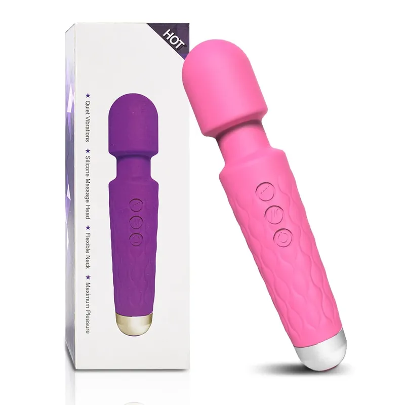 Napakahusay na Vibrator Women's Magic Wand USB Rechargeable Waterproof Massager Clitoral G-Spot Vibrator Sex Toy na Angkop para sa Matanda — image 12