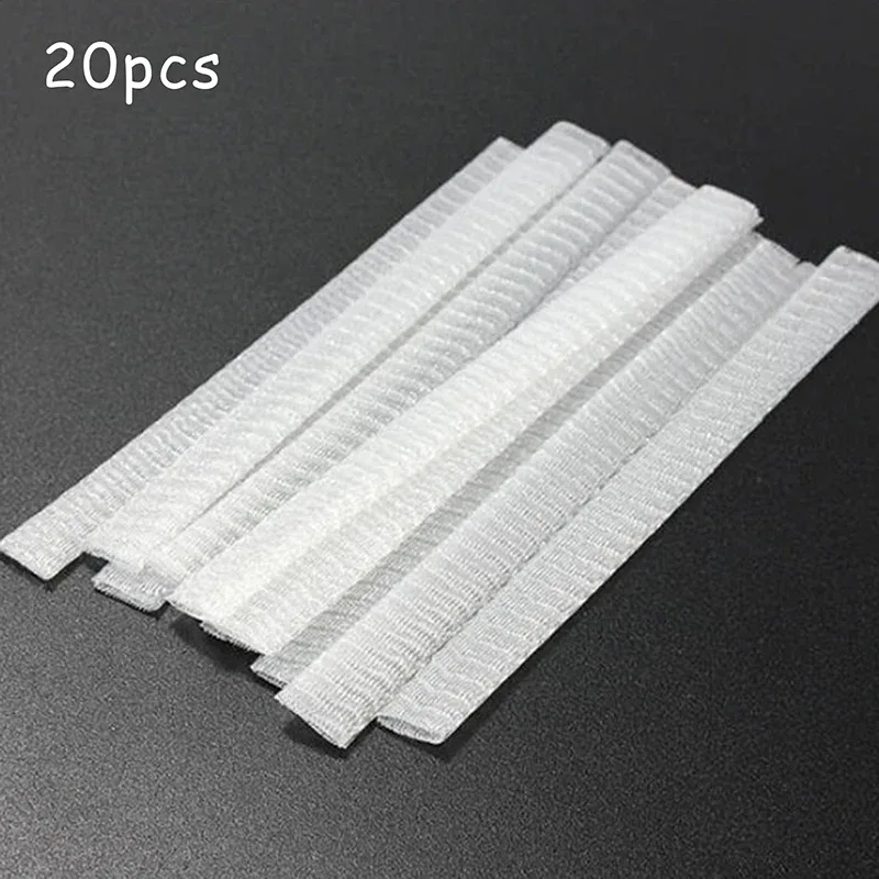 【M】20Pcs Mesh Flexible Net Protectors Cover Sheath Beauty White Cosmetic Make Up Brushes Guards Convenient Tool — image 3