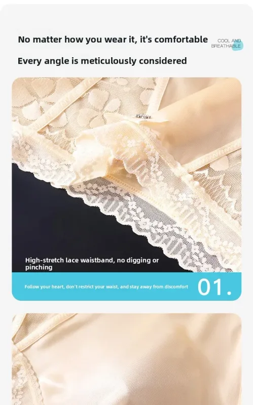 2 Pack Mens Mid Rise Satin Lace Briefs 3D Pouch Rhinestone Bow High Elastic Scalloped Trim Smooth