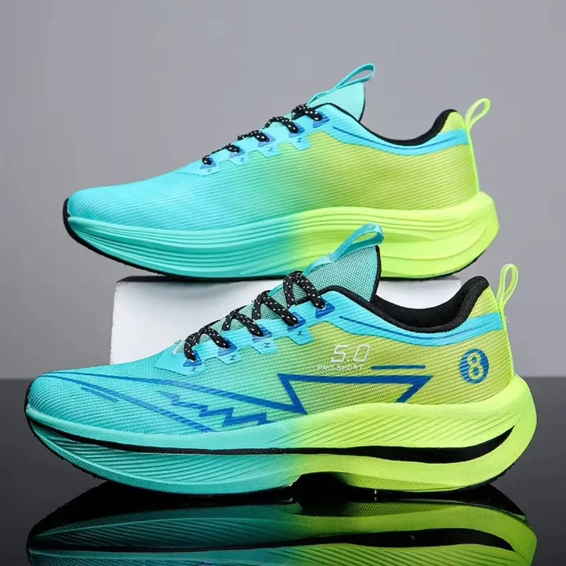 Brand Men's Carbon Plate Running Shoes Soft Cushion Shock Absorbing Sports Shoes Unisex Sneakers Light Anti-Slip Training Shoes — image 1
