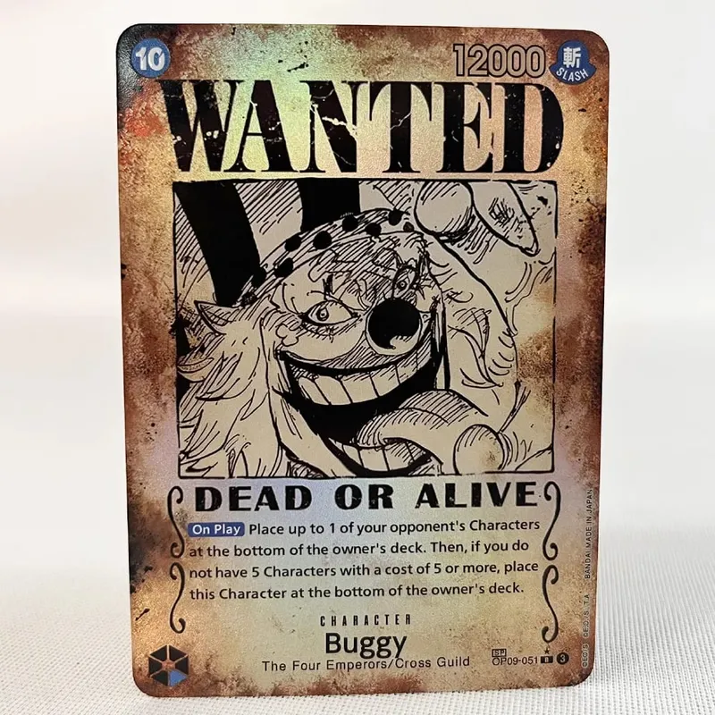ONE PIECE Retro Wanted Poster Style Proxy Game Card Luffy Buggy Shanks Ace Anime OPCG/PTCG Card / Collection Trading Card — image 3