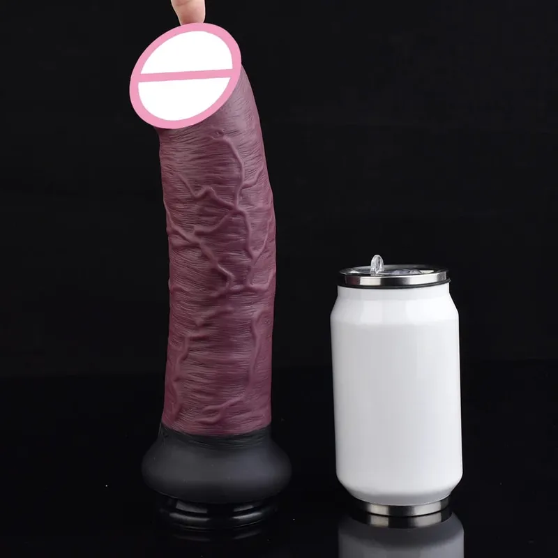 11.2 "ซิลิโคนยักษ์สมจริงDildoขนาดใหญ่Penis Anal Dildoขนาดใหญ่เส้นรอบวงหญิงMasturbatorดูดผิวสีผลิตภัณฑ์ — image 6