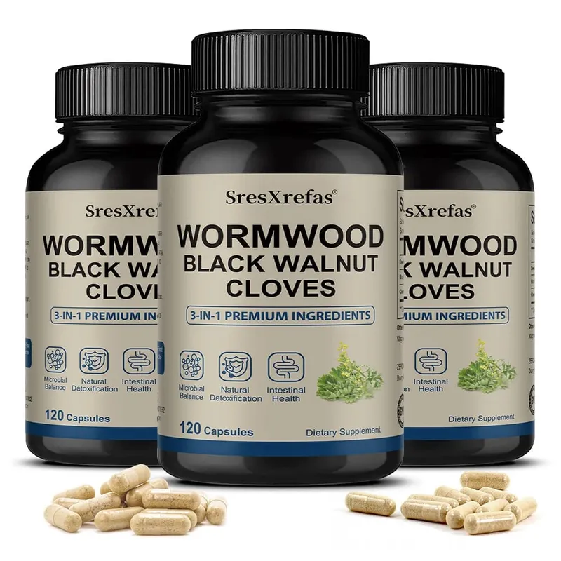 Wormwood Black Walnut and Clove - 3 in 1 Premium Formula for Microbial Balance Natural Detoxification and Intestinal Health — image 9