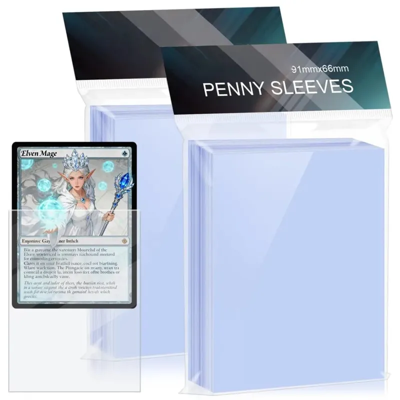 100 Pack Transparent Penny Sleeves Card Trading collect Protector Sleeve Holder For Game Pokemon Tcg Yugioh Baseball Sports Card — image 1