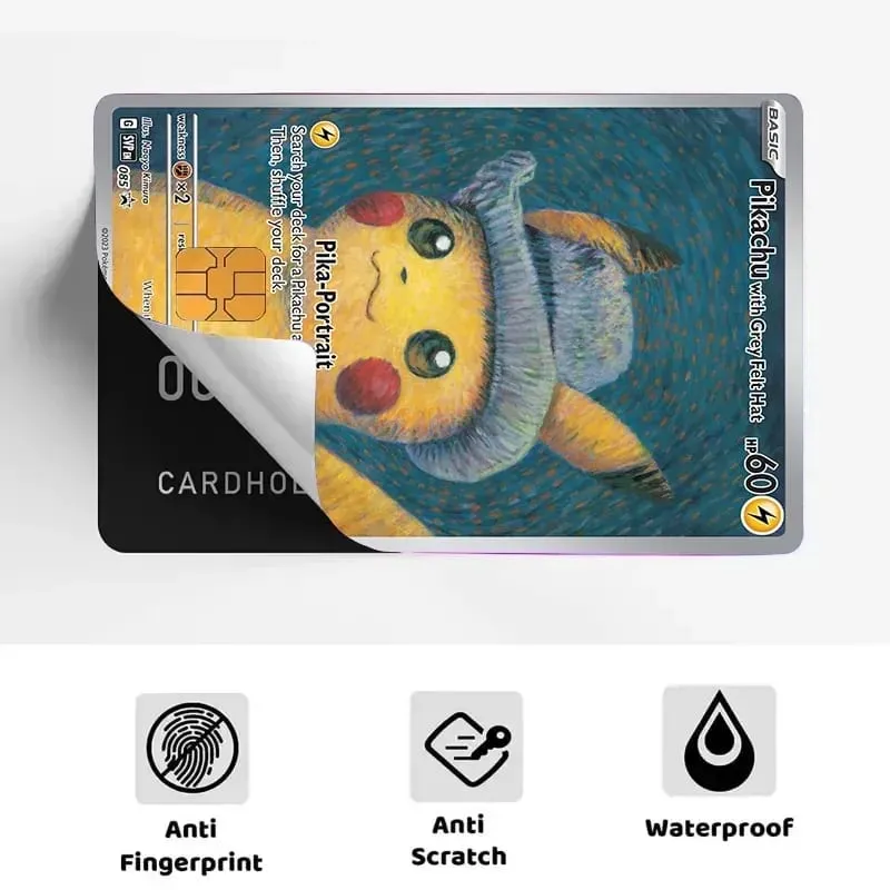 Credit Card Skin Stickers for VISA JCB MasterCard Bank Debit Card and Other IC Magnetic Card Anime Decorate Anti-degaussing — image 4