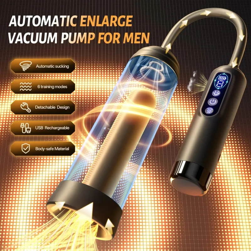Automatic Electric Penis Pump Male Vacuum Suction Massager Delay Enlargement Glans Blowjob Masturbation Adult Sex Toys for Men — image 1