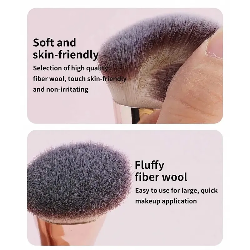 4Pcs Dual-Ended Makeup Brush Set Soft Synthetic Bristles Foundation Blush Powder Eyeshadow Brushes Portable Cosmetic Tools for — image 4