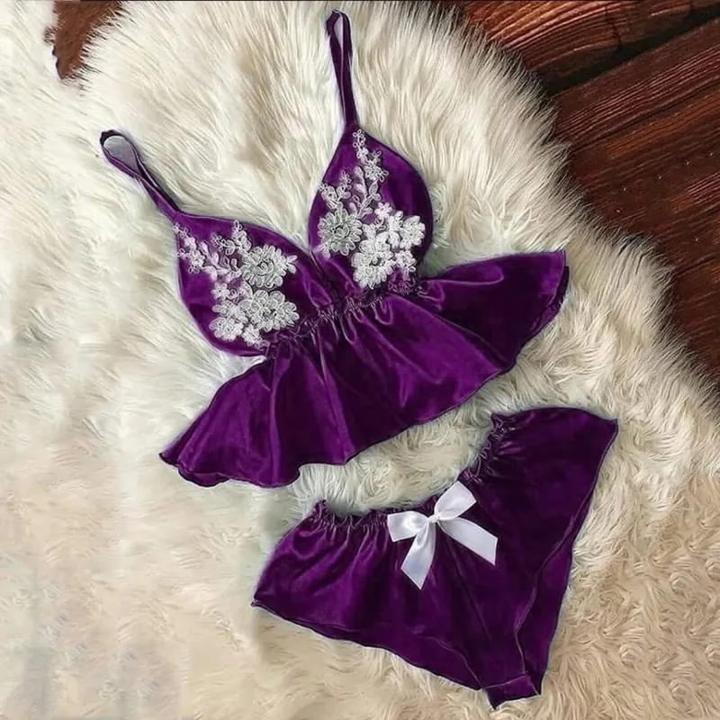 Ensemble de sous-vêtements Push Up pour femmes, soutien-gorge en dentelle, taille deux pièces, Lingerie Corset Plus Floral, 2025 — image 2