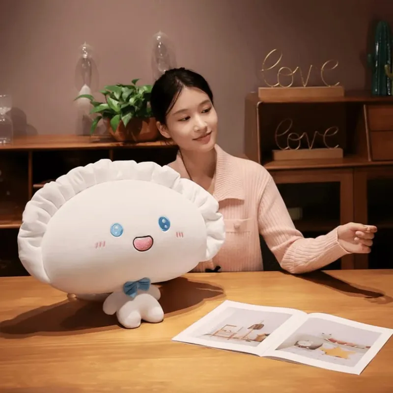 Elaborate Design Dumpling Pillow Cartoon Design Cushion Pillow Dumpling Shape Dumpling Pillow for Living Room Game Room