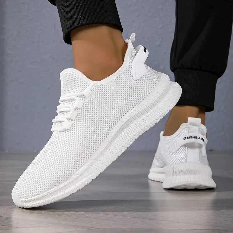 Mens Running Shoes Breathable Lightweight Sports Shoes Anti Slip Comfortable Gym Training Walking Sneakers for Men — image 2