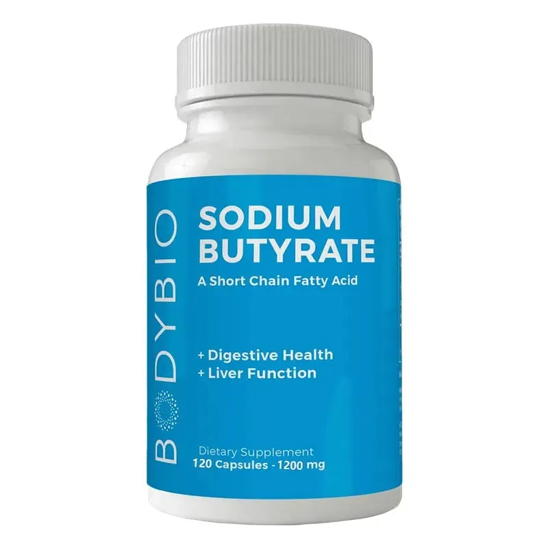 Sodium Butyrate Supplement Capsules for Digestion Health Supportloat Gas & Constipation Relief 120 Capsules — image 8