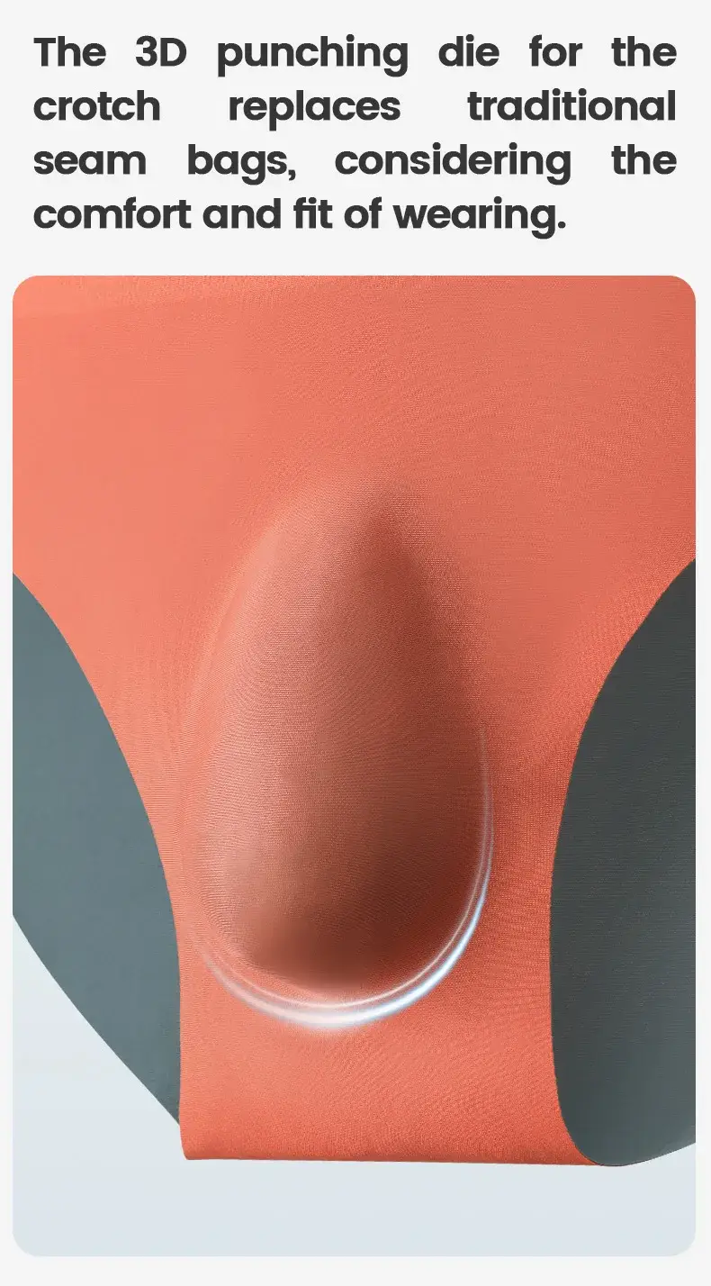 Men's ice silk seamless underwear 3D punch mold triangular underpants summer thin bottom pants Men's sports shorts — image 9