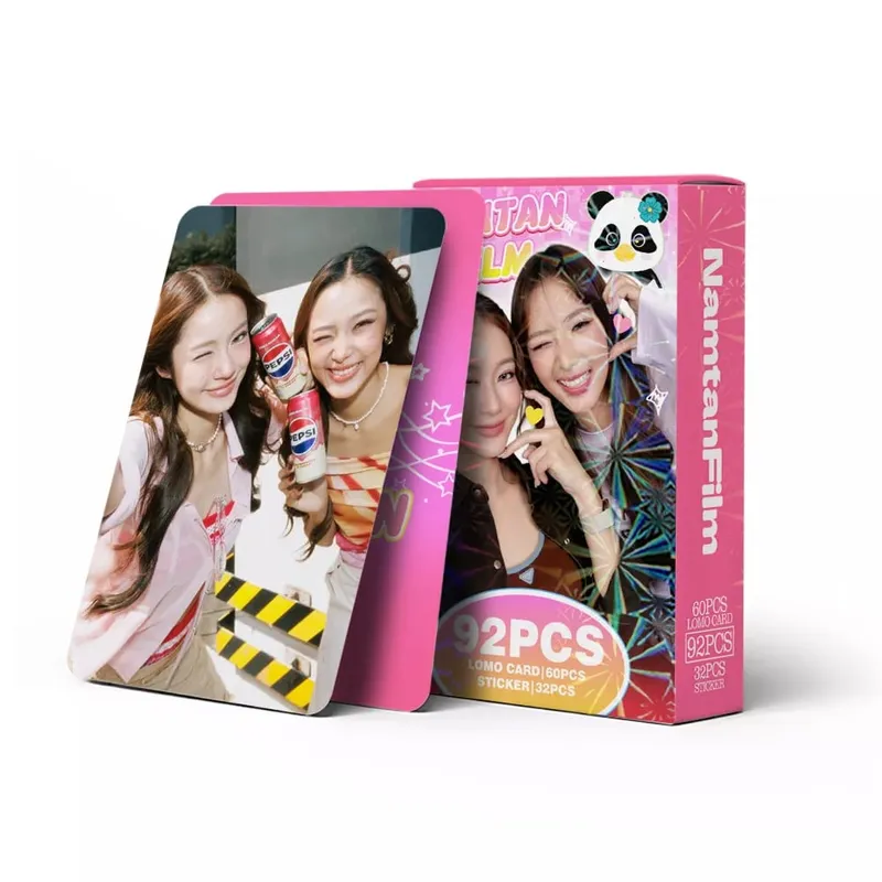 92Pcs NamtanFilm Lomo Card Pack 60 Thai GL Idol Photocards 32 Cute Stickers Thai Girl CP Fan Merch Gifts For Fans — image 3