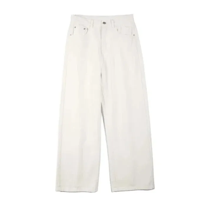 100% Cotton Men's Baggy Straight Jeans Comfortable Soft Casual Pants Fashion Korean White Brown Denim Trousers Male Clothing — image 12