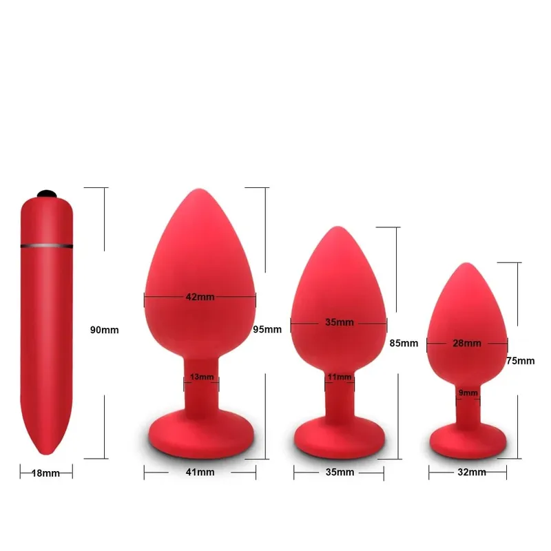Anal Toy Soft Silicone Anal Plug Mini Bullet Vibrator Butt Plug Men Women Gay Couples Anal Prostate Stimulator Sex Toy for Adult — image 33