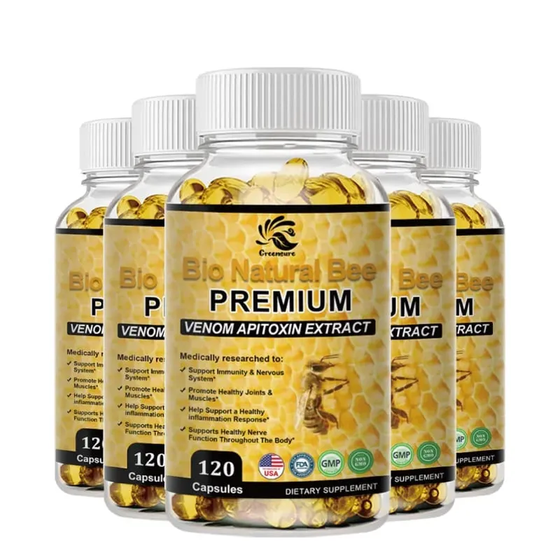 Kapsul Greensure Natural BEE Venom untuk Kekebalan dan Anti-pengoksidaan - 60/120 Kapsul - Bukan GMO — image 9