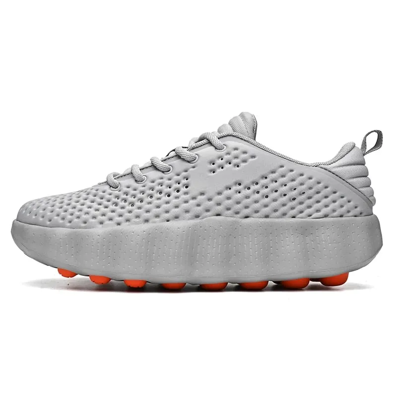 Men's Comfortable Casual Sneakers with Foot Sensing Massage Technology Women's Sports Breathable Lightweight Training Shoes — image 9