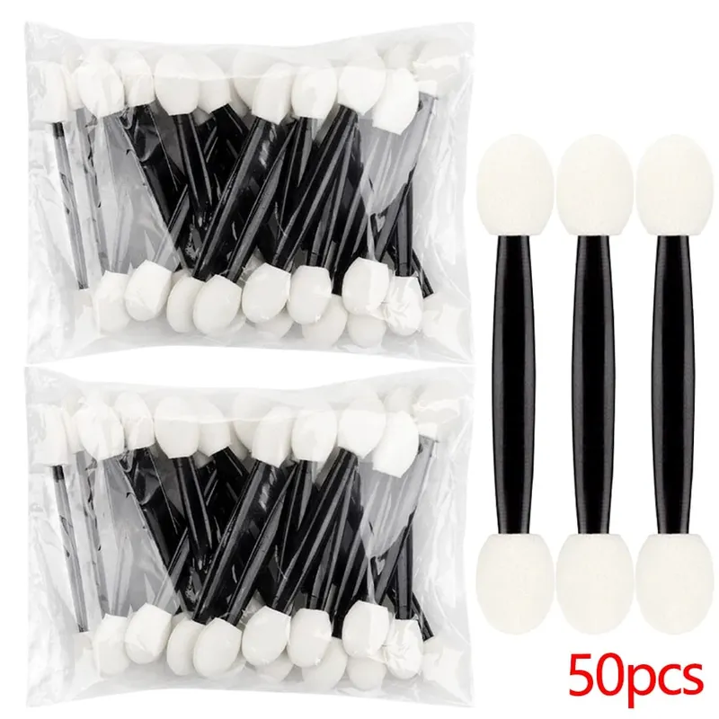 50/200pcs Eyeshadow Applicators Dual Sides Eye Shadow Brush Makeup Sponge Brushes For Girls Cosmetic Tool Beauty Applicators — image 8