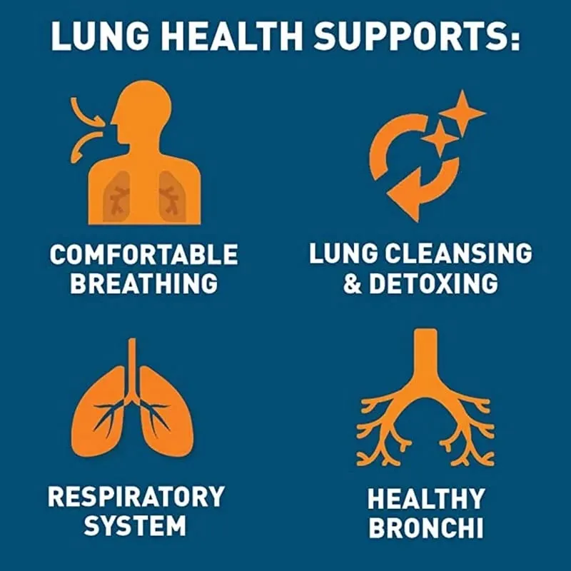 Lung Health Supplements - Helps Strengthen Comfort To The Lungs and Bronchial System Supports Clear Lungs and Easy Breathing — image 4
