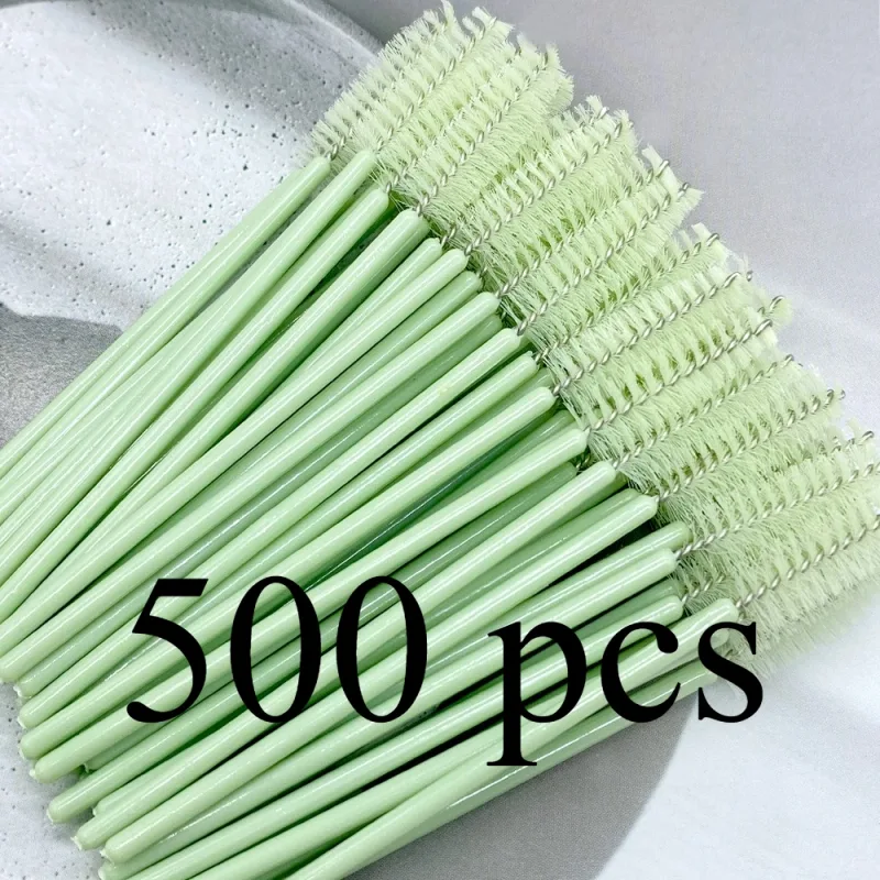 Zanse 50/500pcs Eyebrow Eyelash Brushes Eyelash Spoolies Mascara Wands Applicator for Eyelash Extension Makeup Tool — image 11