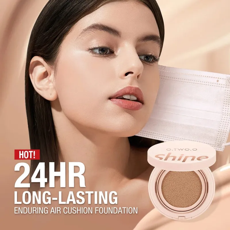 O.TWO.O Set completo di trucco 10 pezzi Kit di cosmetici Mascara Eyeliner Fondotinta BB Cream Cuscino d'aria Correttore Rossetto Trucco per le donne — image 3