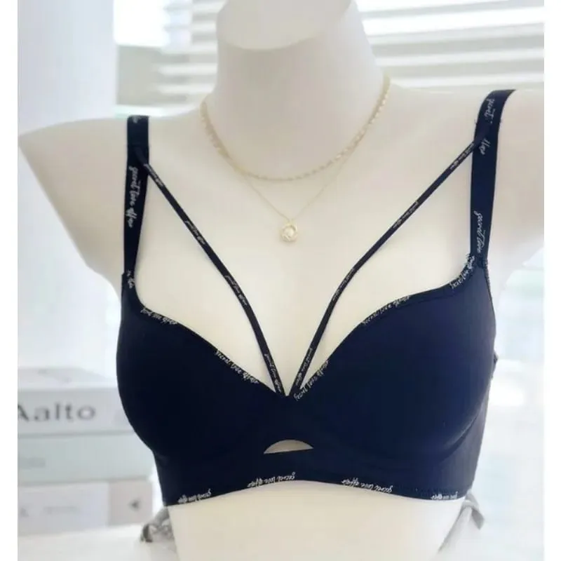 Stylish Leopard Print Seamless Wireless Lingerie Thin Comfortable Gather Small Breast Pretty Breast Shape Casual Wear S-XL Suit — image 5