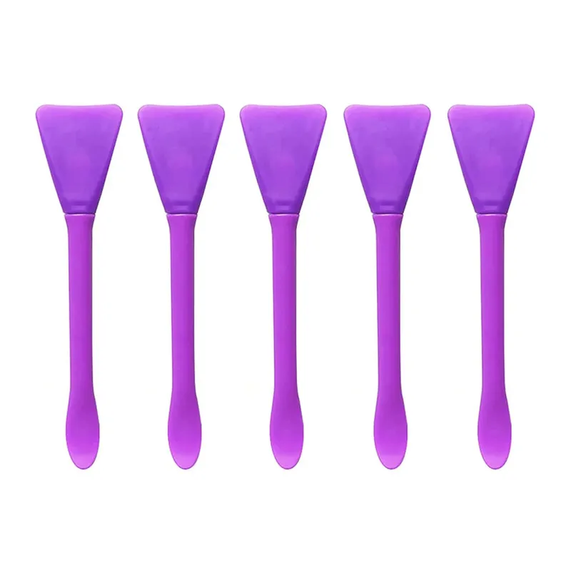 5ks silikonové štětce na pleťovou masku Aplikátor špachtle na make-up Aplikátor na péči o pleť Lotion krém na obličej Aplikátor na make-up lázně — image 10