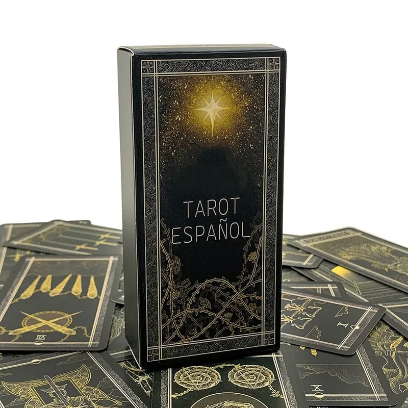 Spanish Tarot Deck 78pcs Cards Predictive Divination Board Game Family Gathering Cards Game Meditation Travel & Gift Giving — image 3