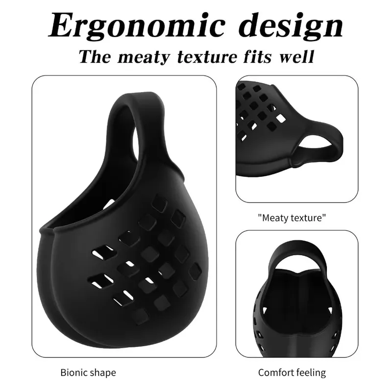 Silicone Ejaculation Delay Cock Ring Scrotum Testicle Ball Stretcher Lasting Erection Male Masturbator Adult Sex Toys Cockring