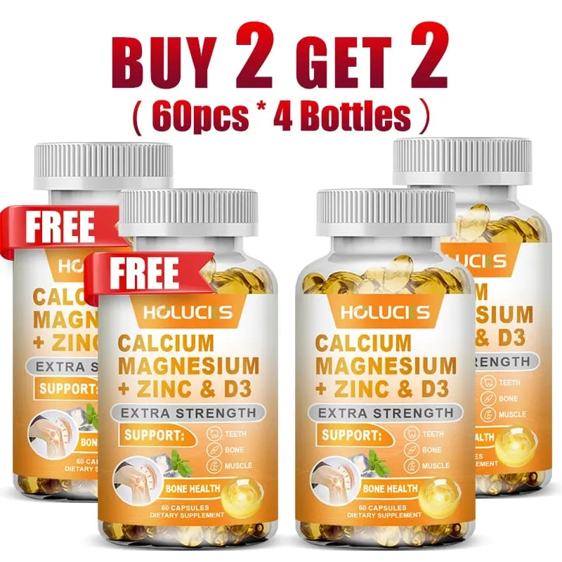 Organic Calcium Support Supplements with Magnesium Zinc & D3 Strengthen Bone Teeth & Nerve Wellness for Daily Life — image 11